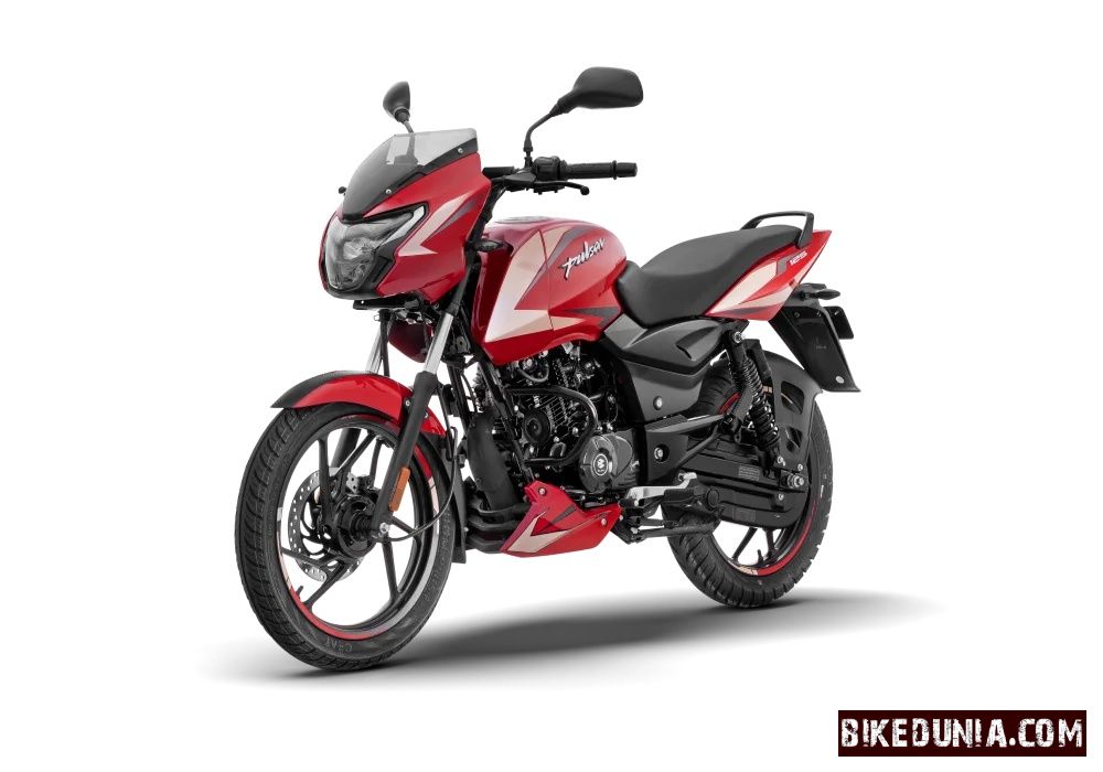 Bajaj Pulsar 125 Carbon Fibre Single Seat 2026 Racing Red Tan Beige