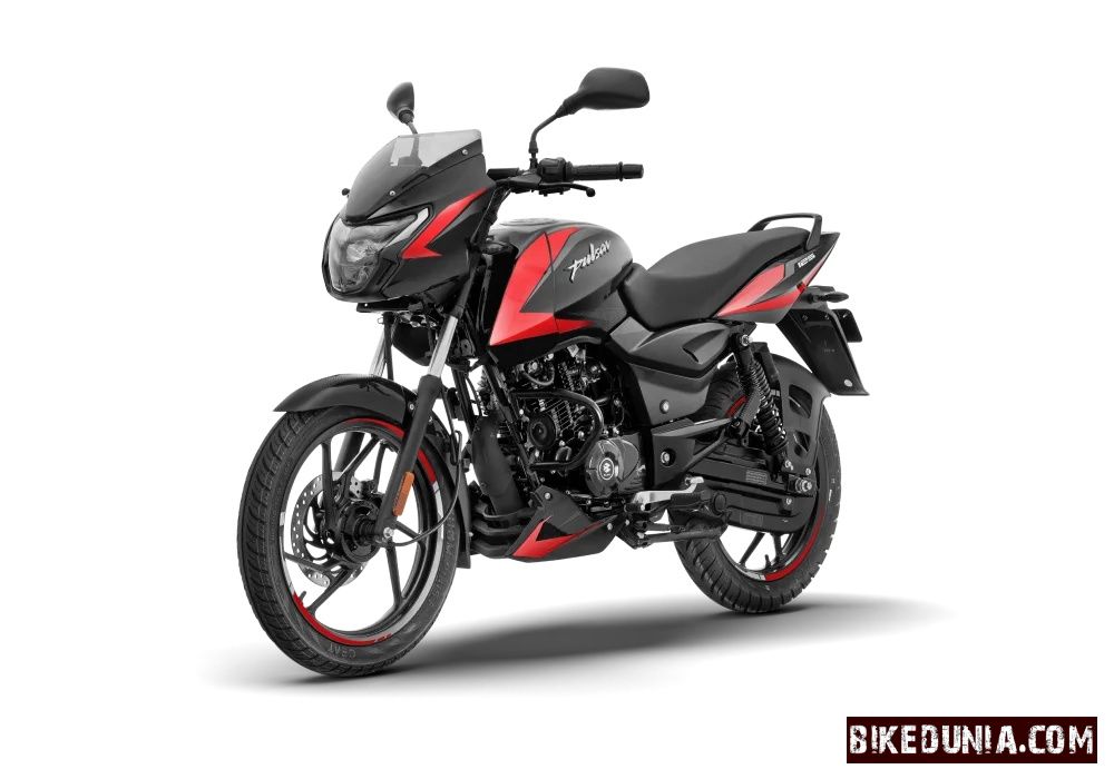 Bajaj Pulsar 125 Carbon Fibre Single Seat 2026 Black Race Red