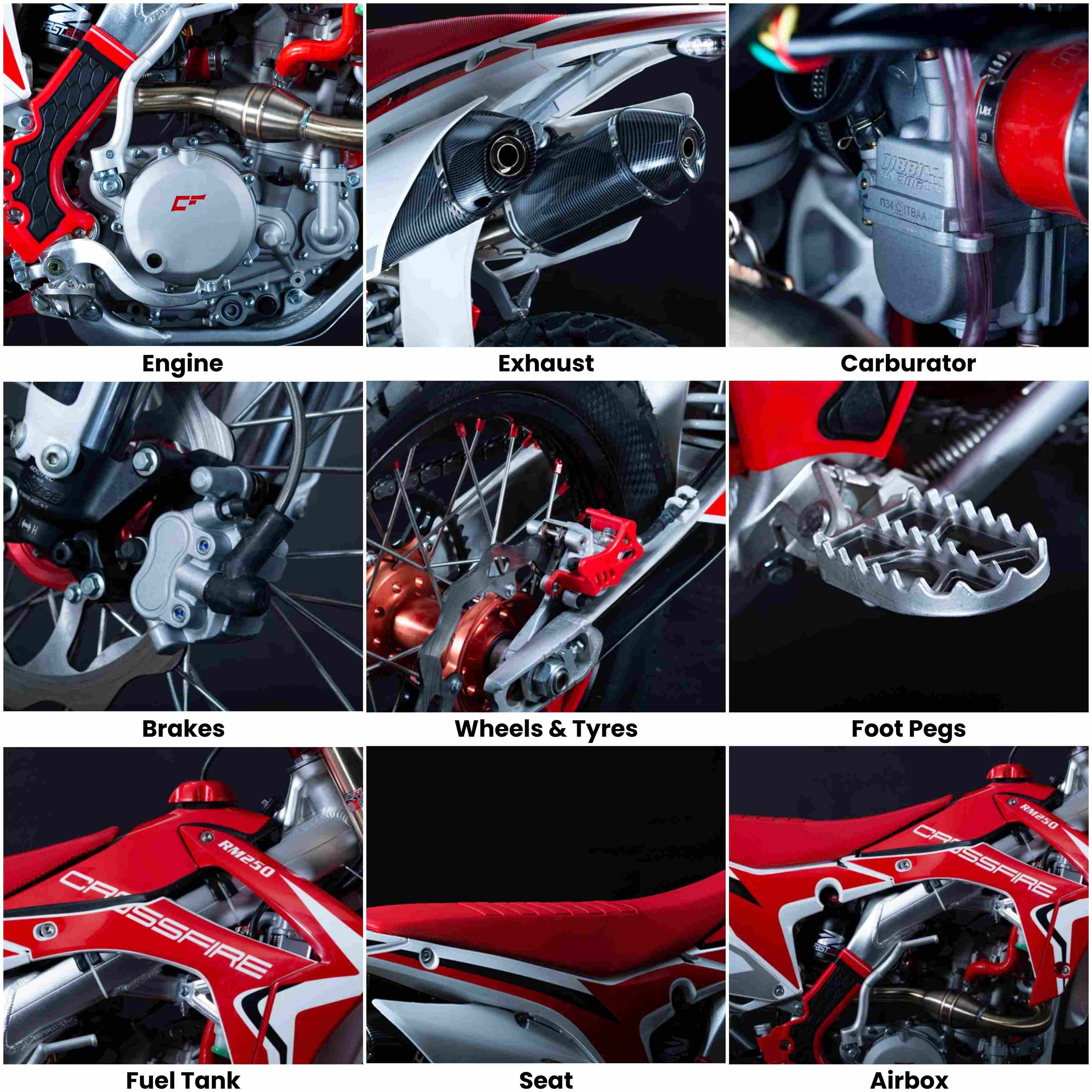 Crossfire RM 250 Race Edition Features
