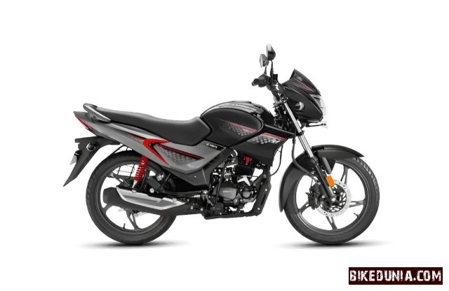 Hero Glamour 2025 Black Metallic Silver