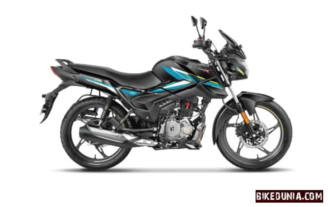 Hero Glamour X 125 Disc Black Teal Blue