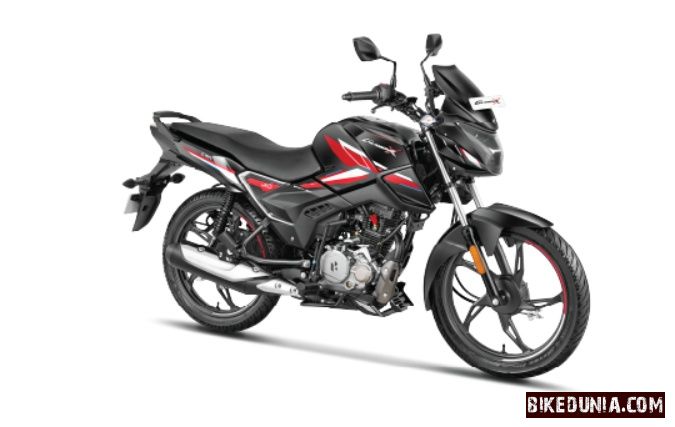 Hero Glamour X 125 Drum Black Pearl Red