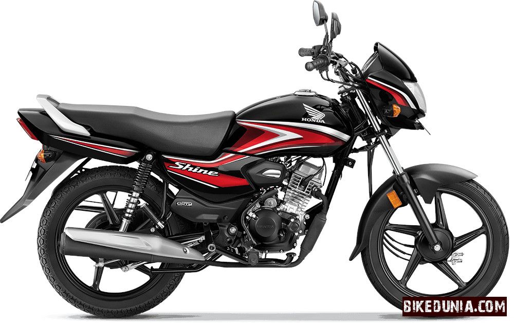 Honda Shine 100 Black With Red