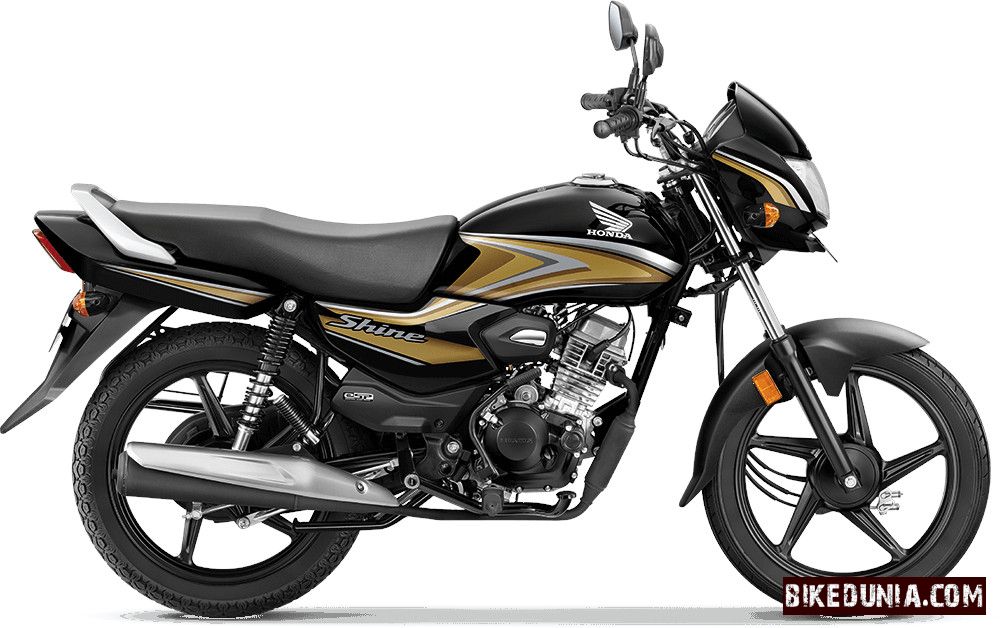 Honda Shine 100 Black With Gold