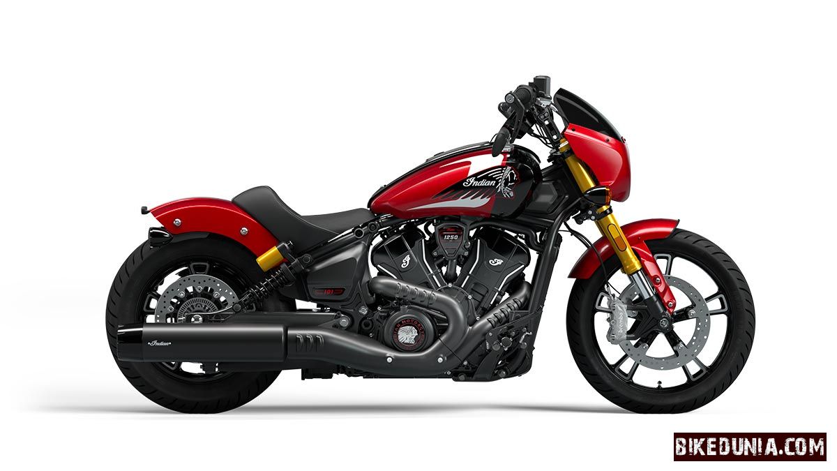 Indian 101 Scout Sunset Red Metallic with Graphics