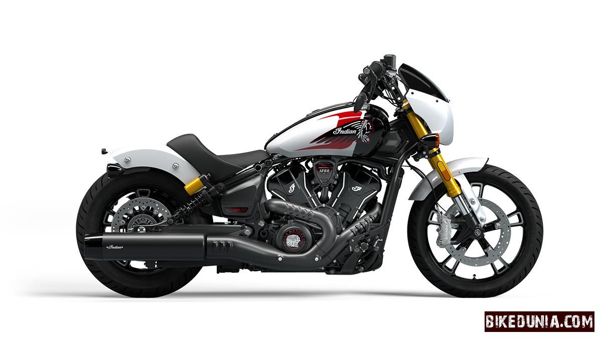 Indian 101 Scout Ghost White Metallic with Graphics