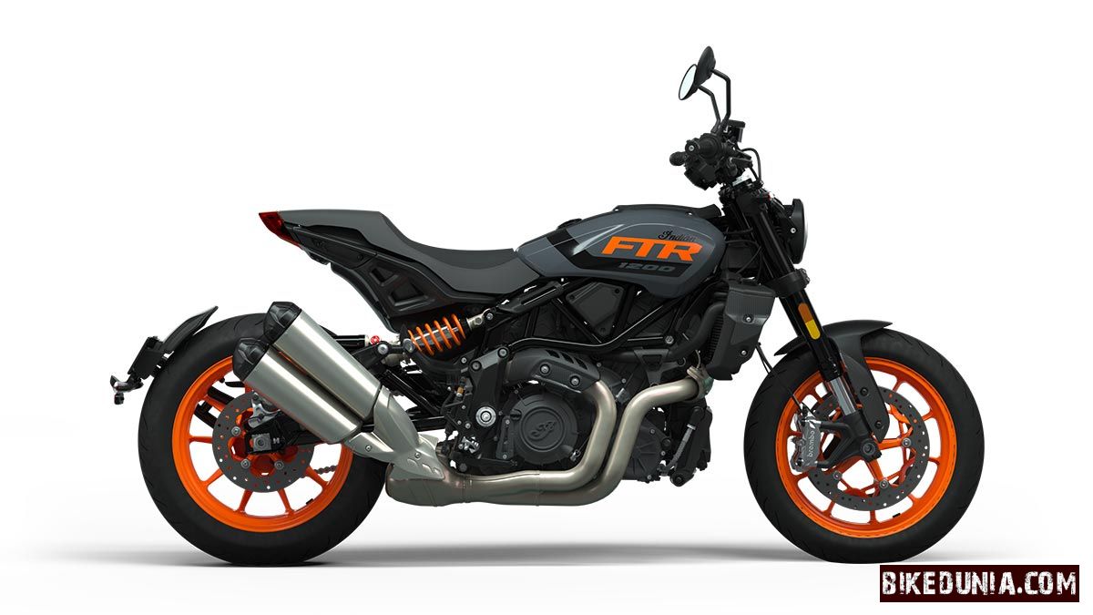 Indian FTR Stealth Gray / Orange Burst