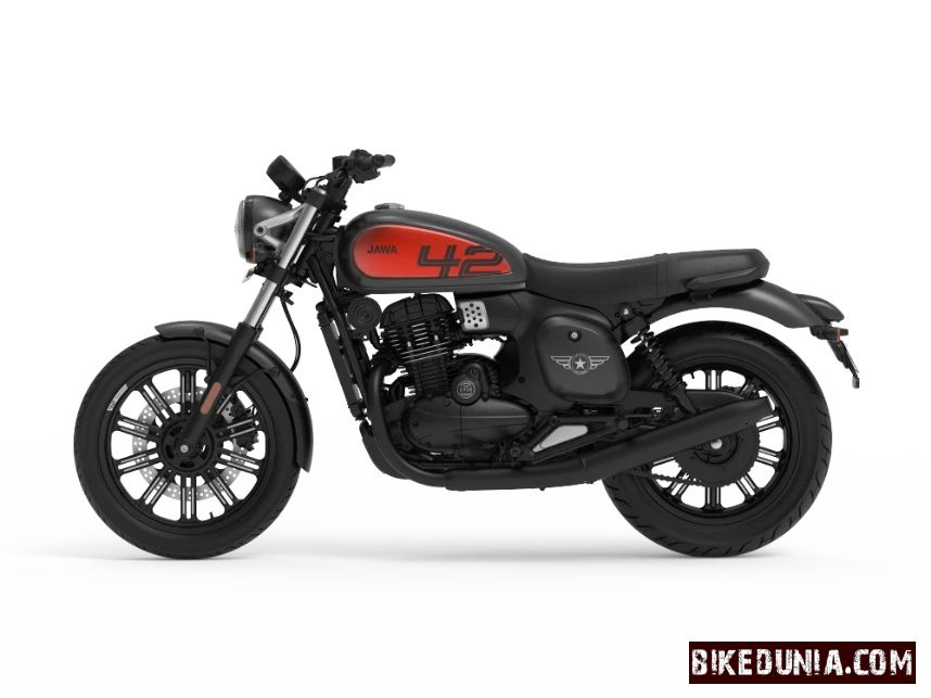 Jawa All Stars 42 FJ All Stars Matte Black with Red Clad