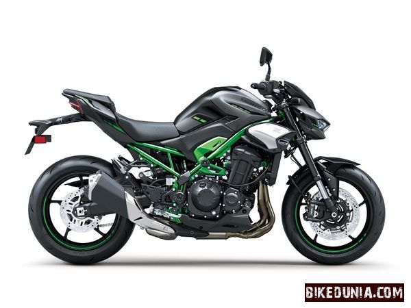 Kawasaki Z900 2025 Metallic Moondust Gray/Metallic Spark Black/Candy Lime Green Type 3