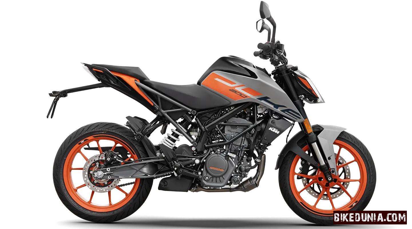 KTM 200 Duke 2026 Silver Metallic