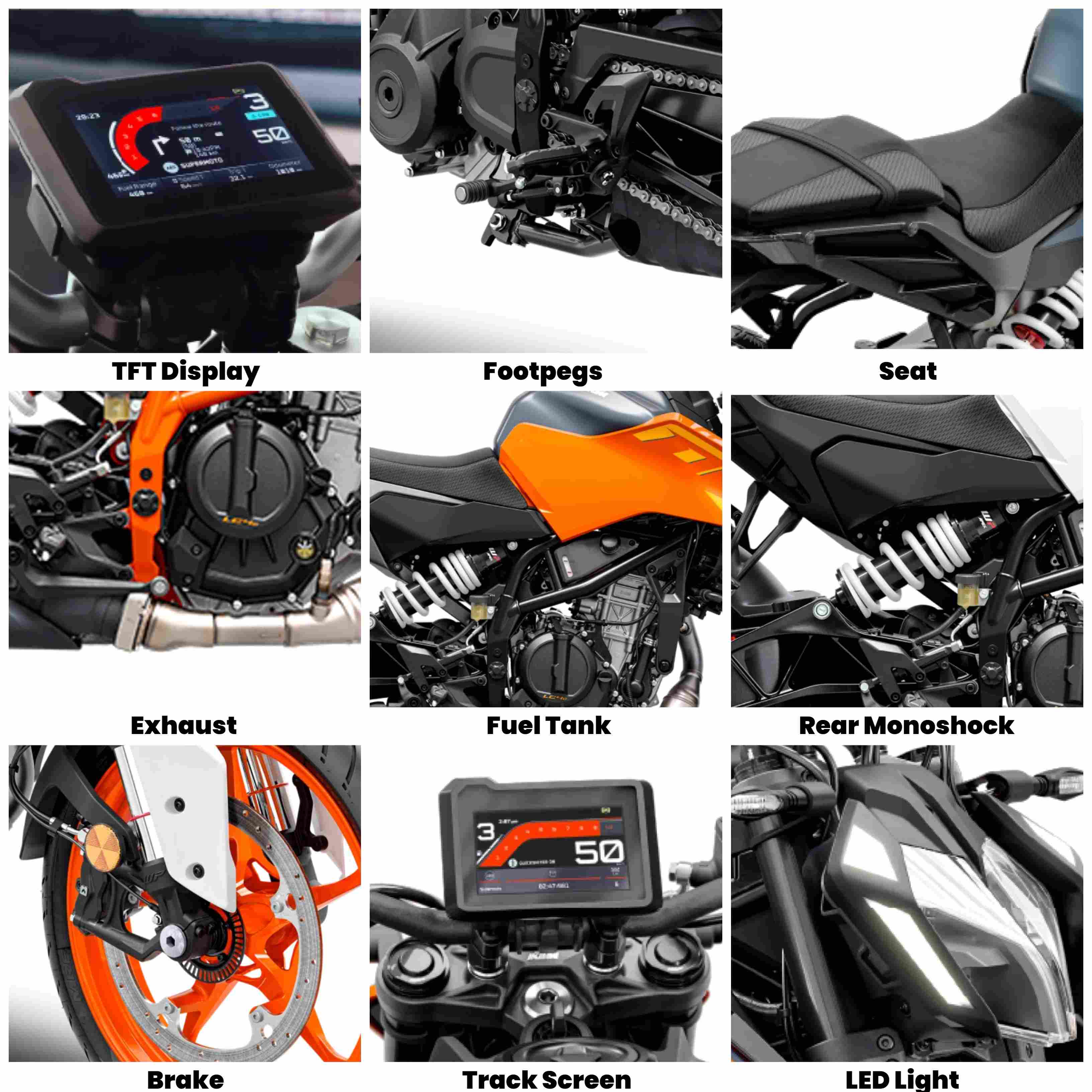 KTM 250 Duke 2025 Features