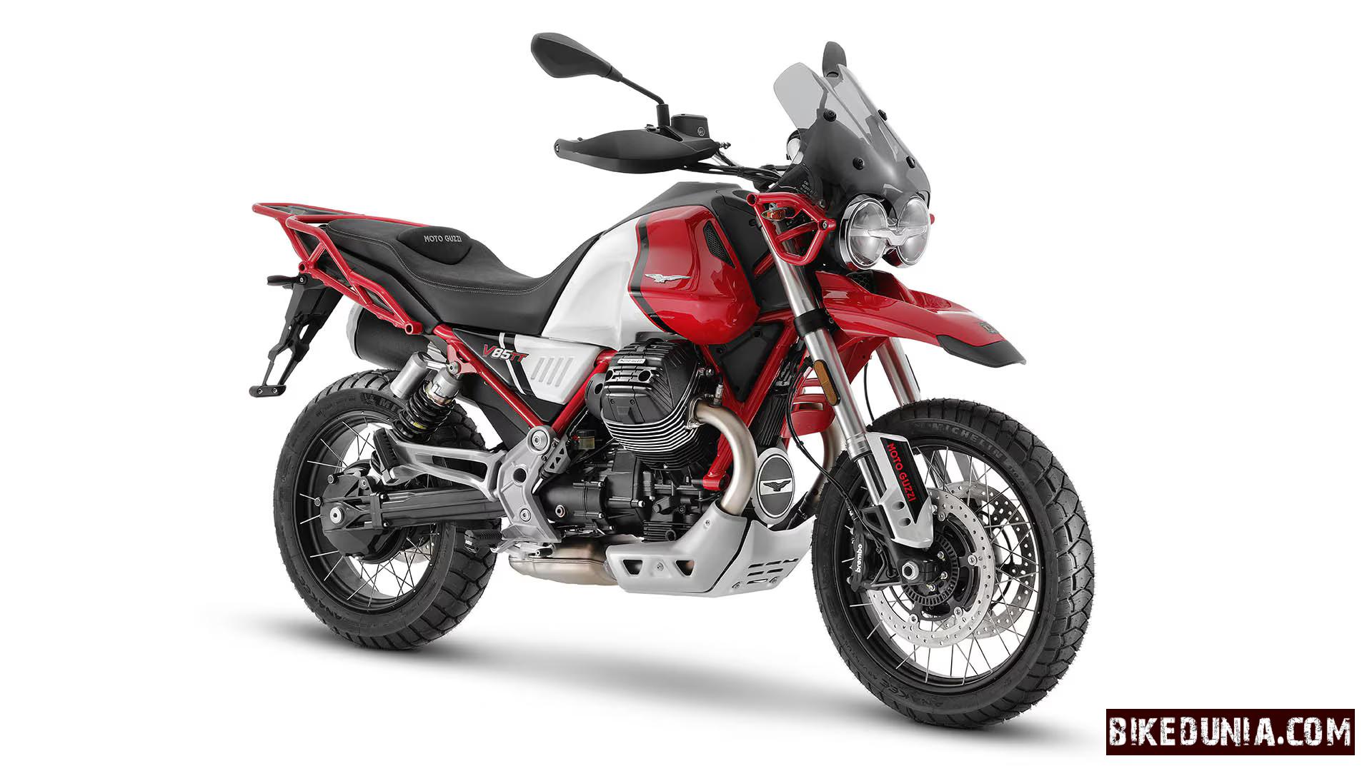 Moto Guzzi V85 TT Evocative Graphics Rosso Uluru