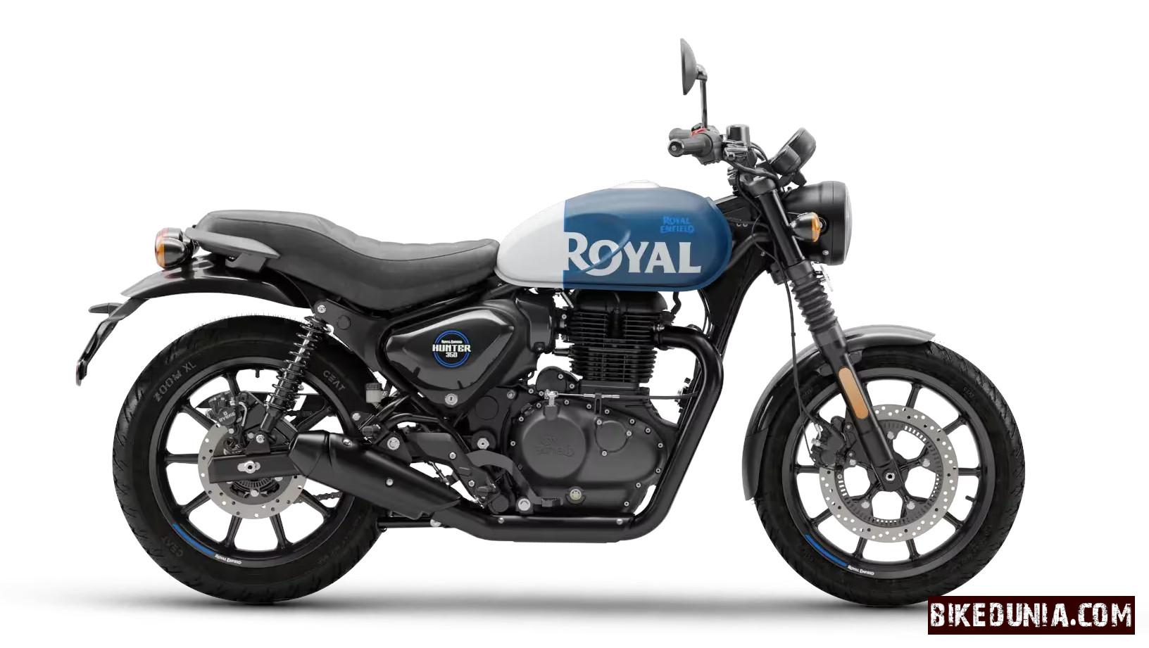 Royal Enfield Hunter 350 Rebel Blue