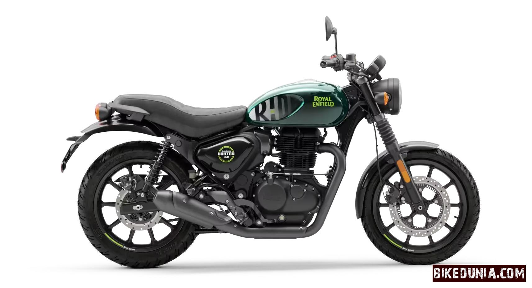 Royal Enfield Hunter 350 Dapper Green