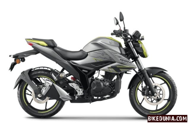 Suzuki Gixxer 2025 Met. Oort Gray/Met. Lush Green