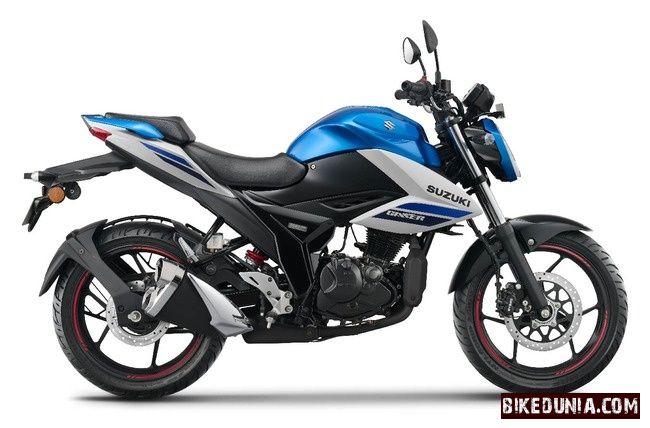 Suzuki Gixxer 2025 Met. Triton Blue/Pearl Glacier White