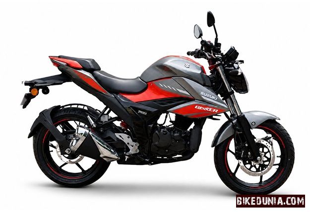 Suzuki Gixxer 2026 Metallic Oort Gray / Pearl Blaze Orange
