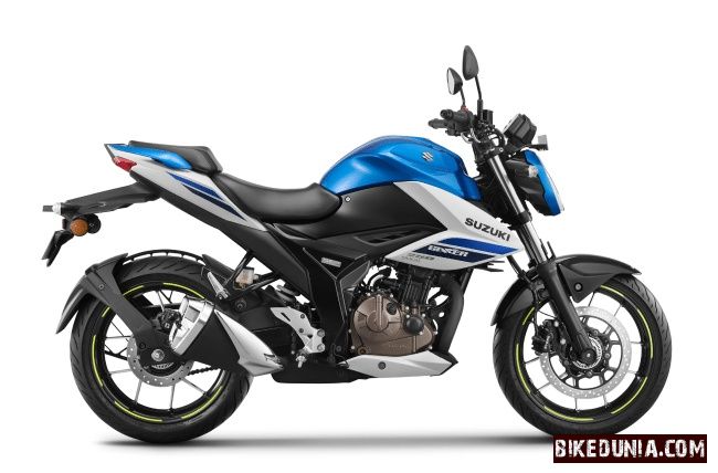 Suzuki Gixxer 250 2025 Met. Triton Blue/Pearl Glacier White