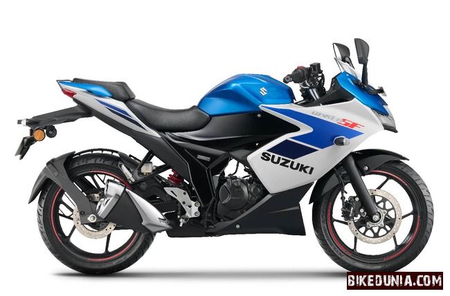 Suzuki Gixxer SF 2026 Met. Triton Blue / Pearl Glacier White