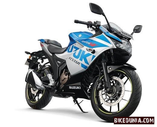 Suzuki Gixxer SF 250 Metallic Sonic Silver/ Metallic Triton Blue