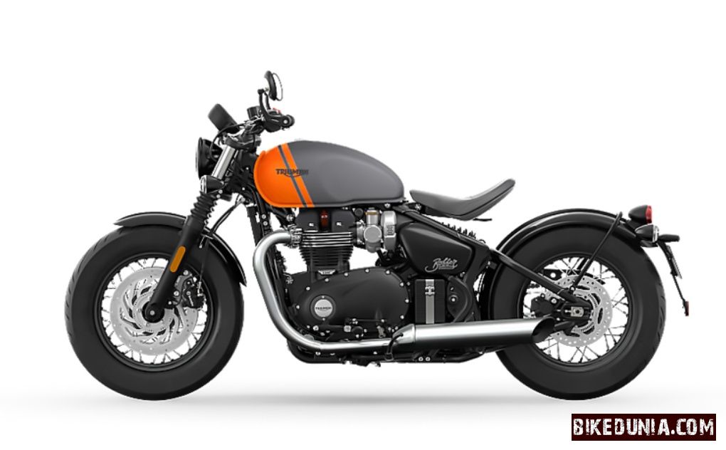 Triumph Bonneville Bobber Matt Graphite / Matt Baja Orange