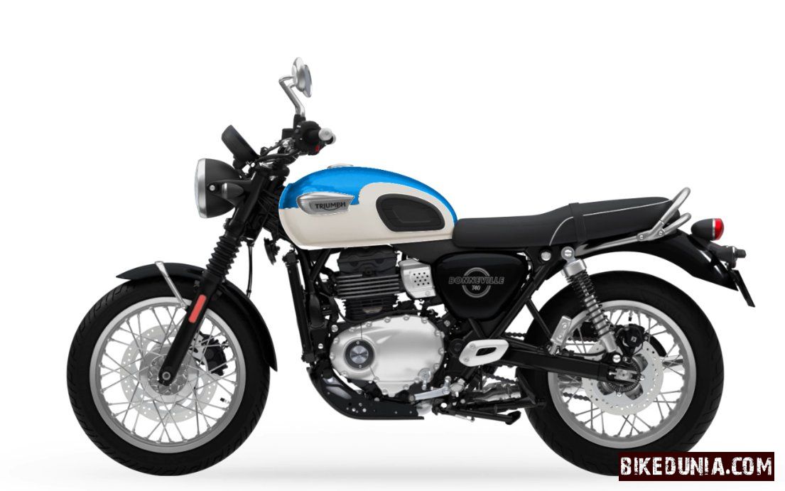 Triumph Bonneville T40 Aegean blue / Fusion white