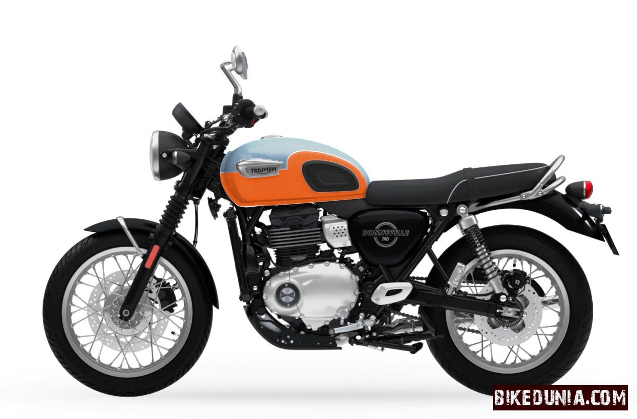 Triumph Bonneville T40 Meriden blue / Tangerine
