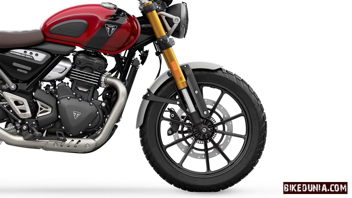 Triumph Scrambler 400 X Trademark Black-Coated Engine Casings