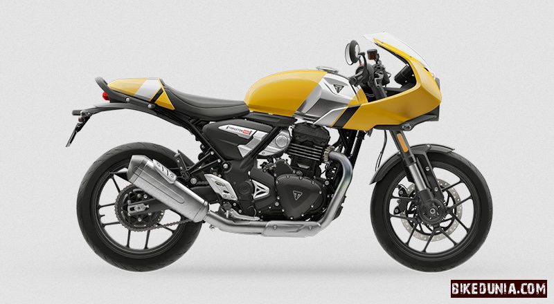 Triumph Thruxton 400 2026 Metallic racing yellow / Aluminium silver