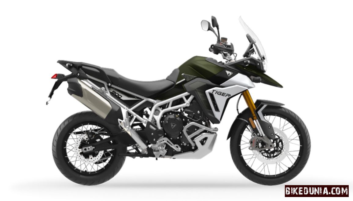 Triumph Tiger 900 Rally Pro Matt Khaki Green / Matt Phantom Black