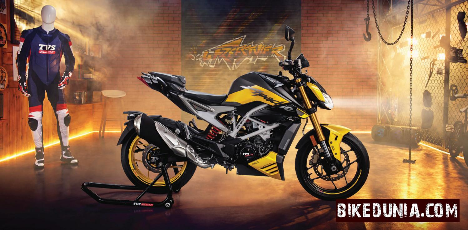 TVS Apache RTR 310 Fury Yellow
