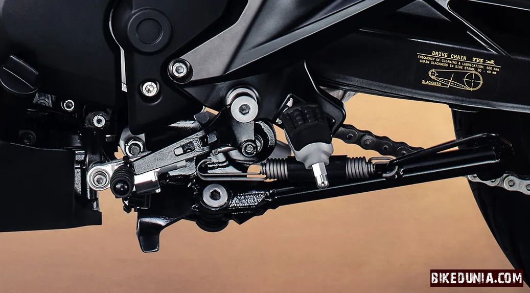 TVS Apache RTR 310 6 speed gearbox with bidirectional quick shifter