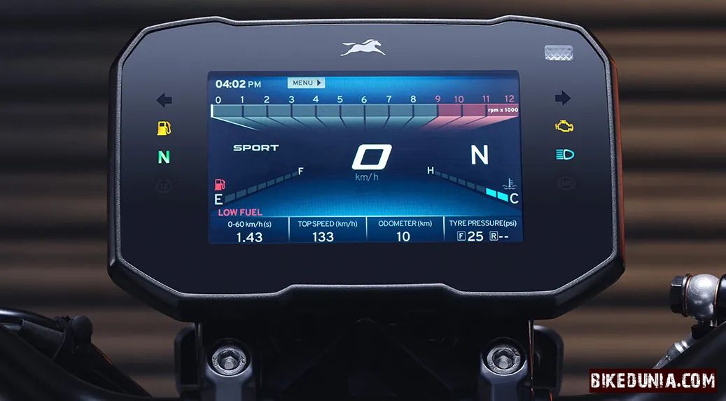 TVS Apache RTR 310 5 inch TFT display