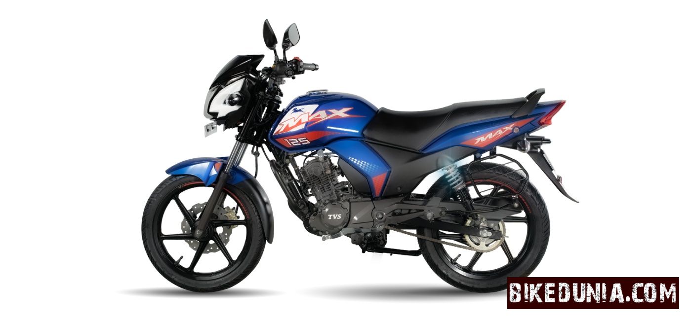 TVS Max 125 CC Mount Blue