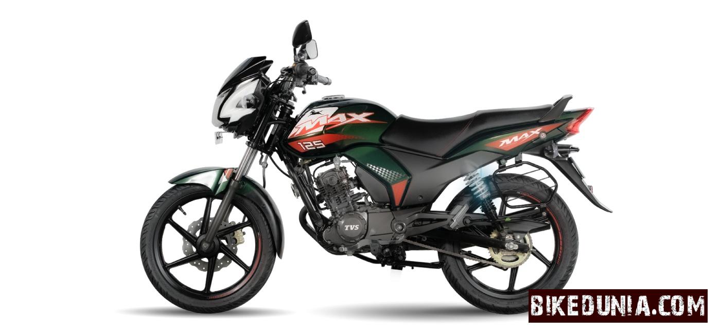 TVS Max 125 CC Mosaic Green