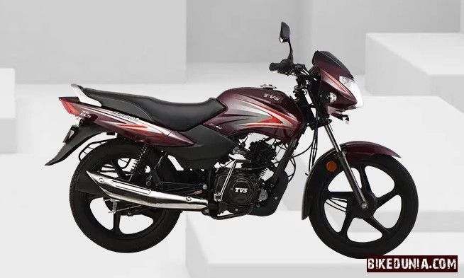 TVS Sport White Purple