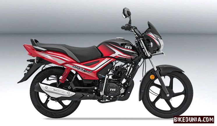 TVS Star City Plus Black Red
