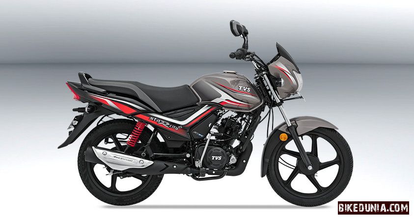 TVS Star City Plus Grey Black