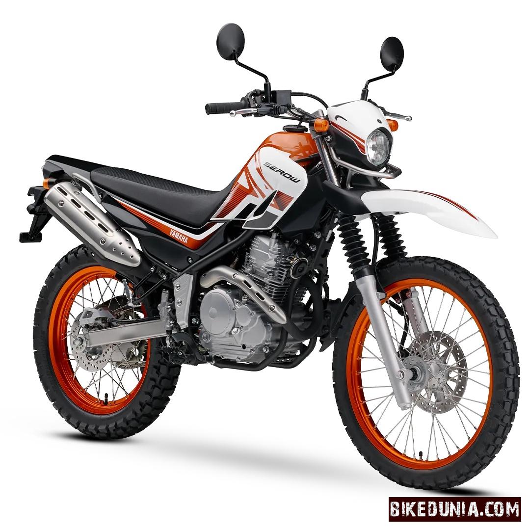 Yamaha Serow 250 White Orange