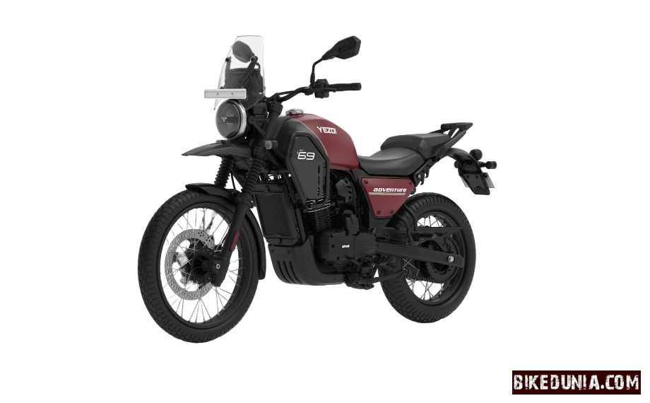 Yezdi Adventure Single Headlight Magnite Maroon