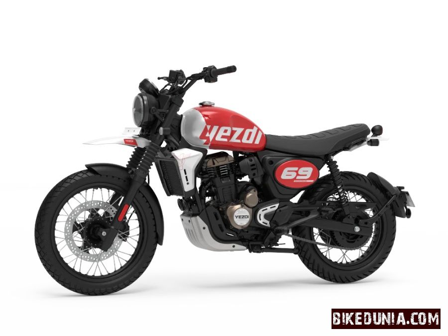 Yezdi Scrambler 2026 Rogue Red