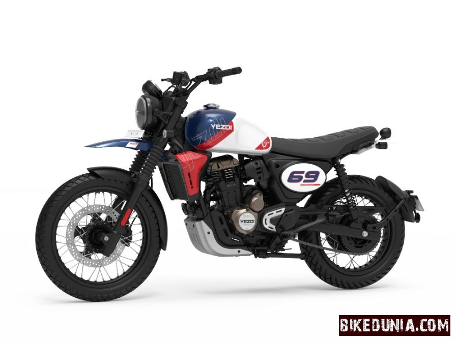 Yezdi Scrambler 2026 Rally Blue