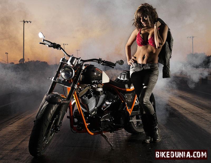 Brass Balls Brawler Motorcycle Girl