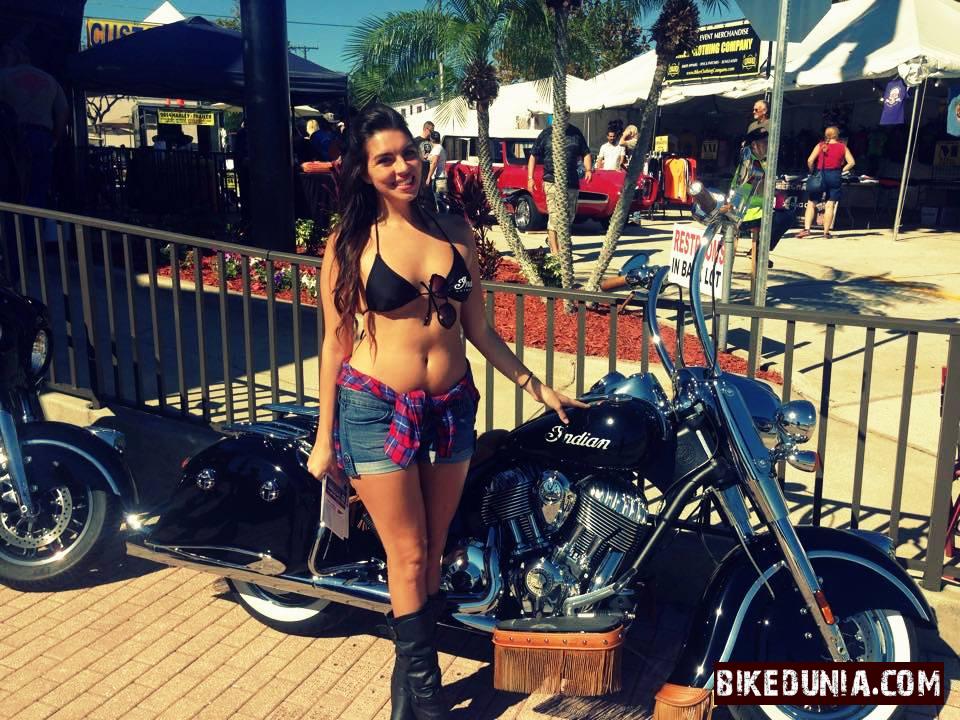 Daytona Bike Week Indian Motorcycle Girl