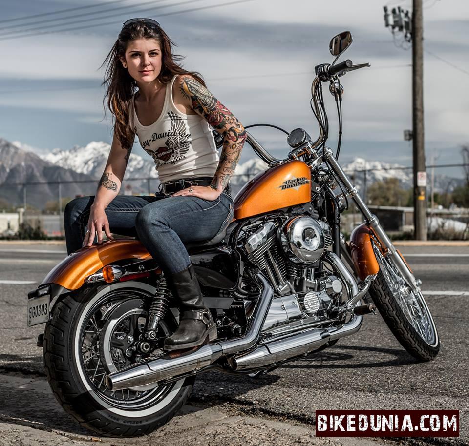 Harley Davidson Biker Girl