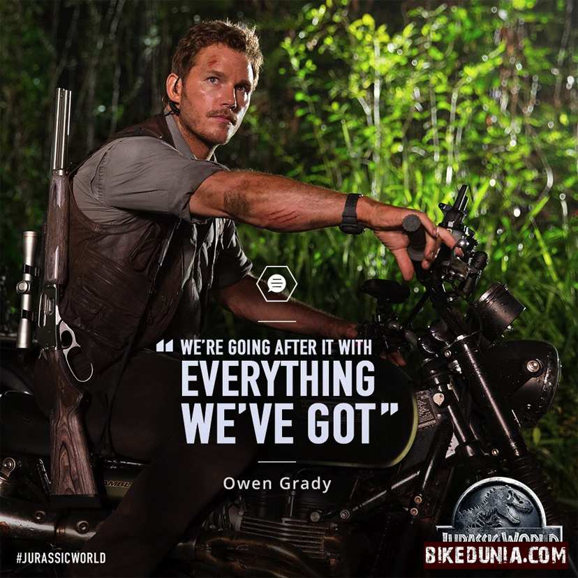 Jurassic World Chris Pratt Motorcycle