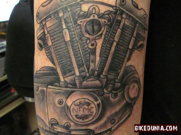 Motorcycle-Engine-Tattoo-Design